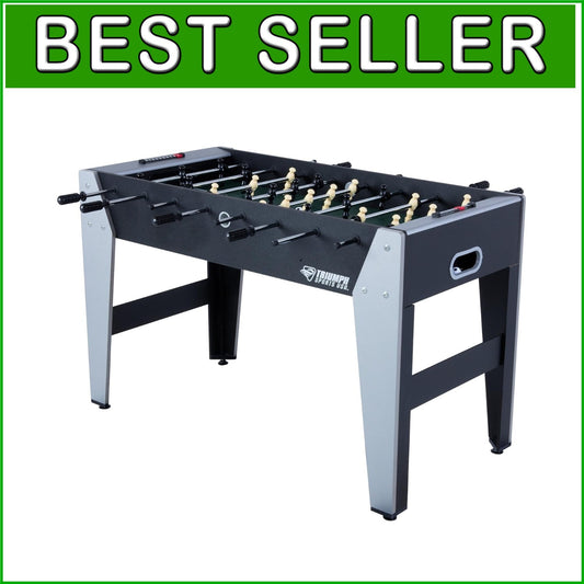 48-Inch Foosball Table with Chrome Player Rods for Game Rooms - Adult Friendly