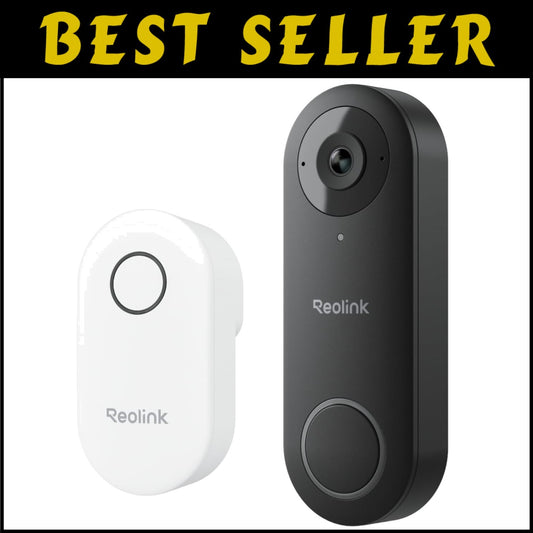 2K WiFi Video Doorbell Camera - 180° View & Smart Detection, Waterproof Design