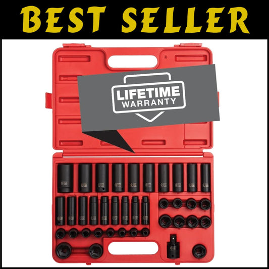 Heavy Duty Master Impact Socket Set (39-Piece, 9mm-30mm) with Storage Case