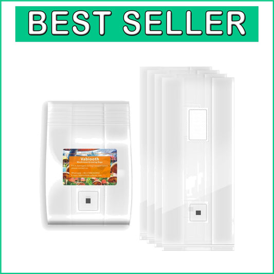 Autoclavable 20-Pack Mushroom Grow Bags - 5.5" x 9.8" x 25.6" for Optimal Growth