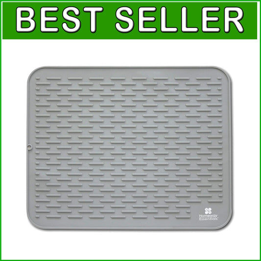 Durable 30 x 24 Silicone Dish Drying Mat - Heat-Resistant & Machine Washable