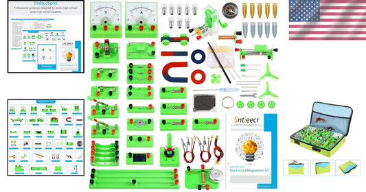 Electric Circuit Learning Kit for Kids 8-16 - Fun Magnetism Experiments Included