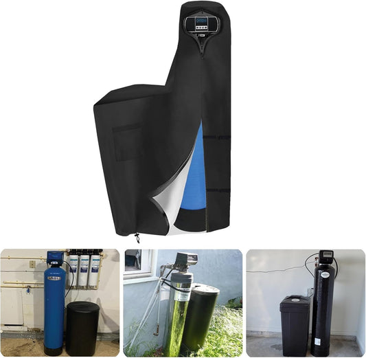 All-Weather Protection Water Softener Brine Tank Cover - Heavy Duty 600D Fabric