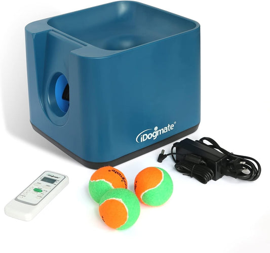 Rechargeable Automatic Tennis Ball Thrower for Medium & Big Dogs - 3 Balls