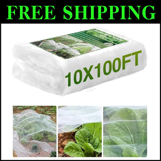 10x100FT Ultra-Fine Garden Mesh Netting for Fruit Trees & Vegetable Protection