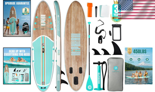 Lightweight Inflatable SUP with Accessories – Perfect for Fishing & Surfing