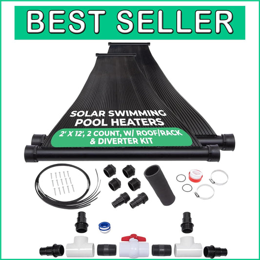 Durable Roof-Mounted Solar Heater Panels - Max-Flow Design for Efficient Heating