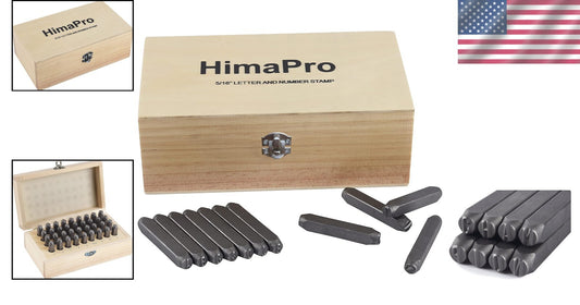 Professional Letter & Number Stamp Punch Set – 36 Pieces for Multi-Surface Use