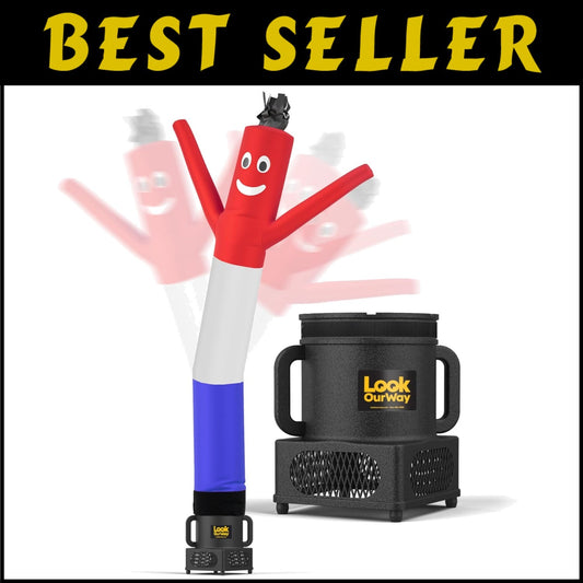 Red/White/Blue Inflatable Tube Guy - 7ft Air Dancer for 4th Of July Celebrations