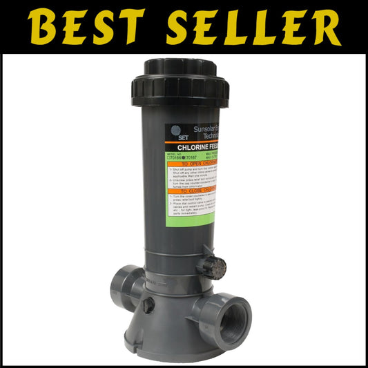 Adjustable Chlorine Dispenser for Easy Pool Maintenance - Fits In-Line Systems