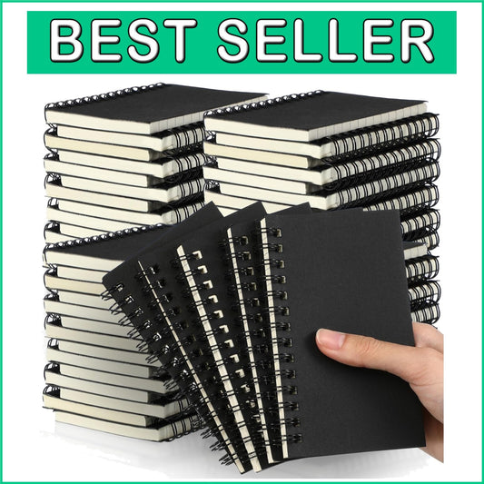 Compact 54-Pack Mini Notepads with Spiral Binding - Ideal for School and Office