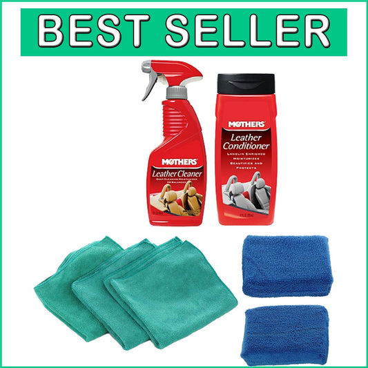 Premium Leather Care Cleaning Kit - Cleaner, Conditioner, and Microfiber Towels