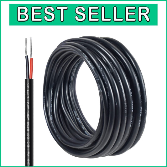 Durable Tinned Copper Wire 18 Gauge - 100FT PVC Insulated for LED & Marine Use