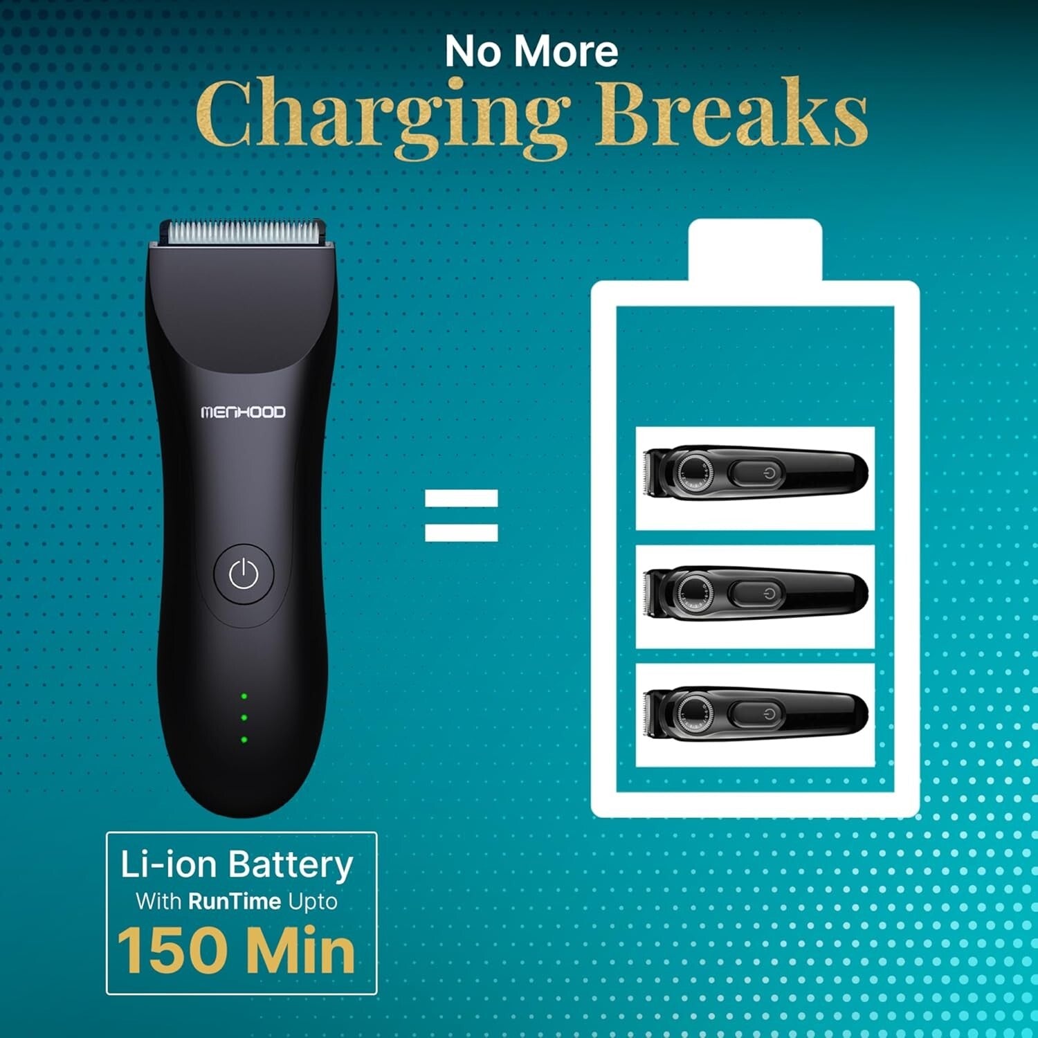 1.0 Trimmer for Men: Versatile Body & Groin Grooming with Skin-Friendly Design
