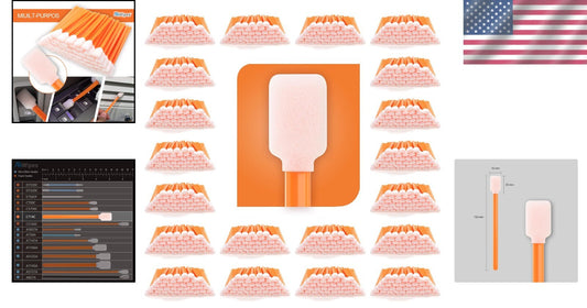 Professional Grade Foam Swabs 5.25" - Perfect for Printer and Household Cleaning