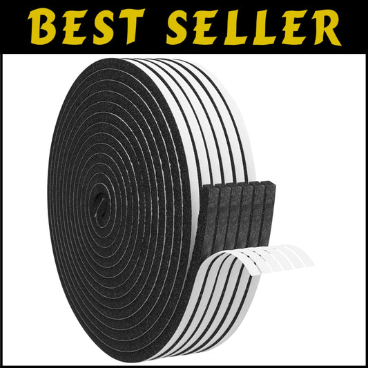 Flexible Closed Cell Foam Tape - 1/4in x 197ft for Ultimate Weather Protection