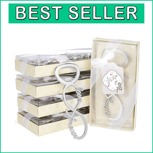 Practical 50pcs Love Forever Bottle Openers - Ideal for Weddings & Celebrations