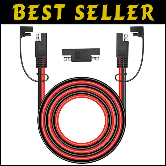 20FT SAE Quick Disconnect Cable 10AWG - Waterproof & Heat Resistant for Outdoors