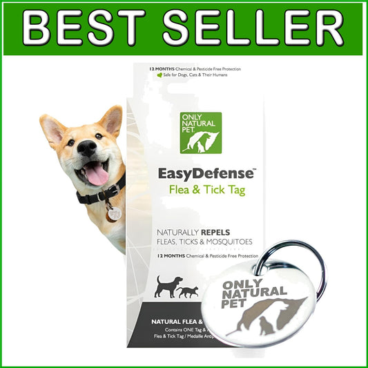 Lightweight Water-Resistant Pet Collar Tag for Year-Round Protection - 12 Months