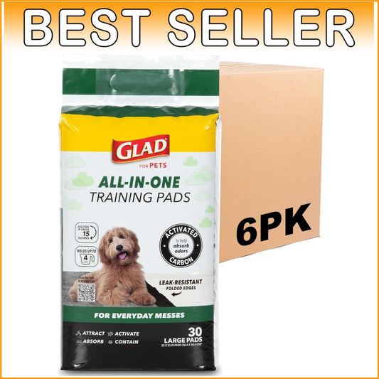 Odor-Control Charcoal Training Pads – 180 Count, Disposable for All Dog Sizes