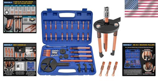 36-in-1 Bearing Disassembly Kit with Storage Box for Easy Removal & Repair
