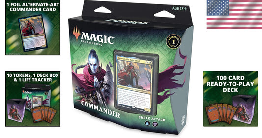 Zendikar Rising Commander Deck - Sneak Attack: Perfect for Multiplayer Battles