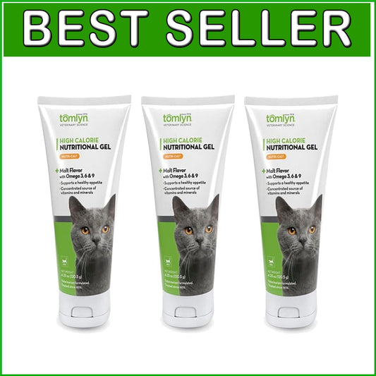 Nutri-Cal High-Calorie Cat Gel - 4.25oz Tubes for Appetite and Health, Pack of 3