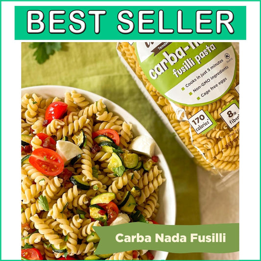 Wholesome Carba-Nada Fusilli - 12oz Bags, High Protein for Healthy Lifestyles