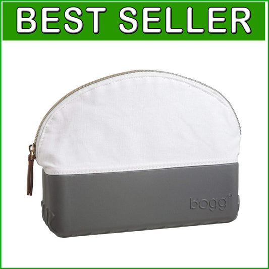 Waterproof Makeup Bag 9x7x3 - Stylish Travel Cosmetic Organizer with Gold Zipper