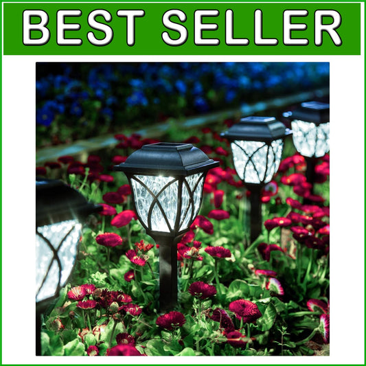 Eco-Friendly Solar Garden Lights - Weather-Resistant 8-Pack for Pathway Decor