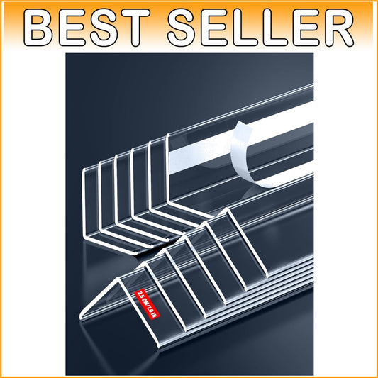 Clear PVC Corner Guards - 12PCS Self-Adhesive Wall Protectors for Child Safety