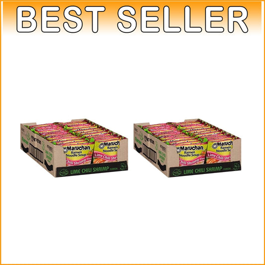 Convenient 48 Units of Ramen Lime Chili Shrimp Flavor - Ideal for Students