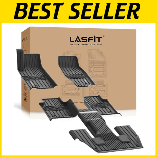 Custom Fit All-Weather Floor Mats for Jeep Grand Cherokee L 2021-2025, Black