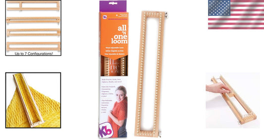 18" Multi-Purpose Knitting Loom Kit: 106 Pegs, Tool, and Instructions Included
