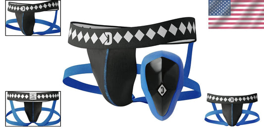 4-Strap No Shift Jock Strap & Athletic Cup for Ultimate Groin Protection