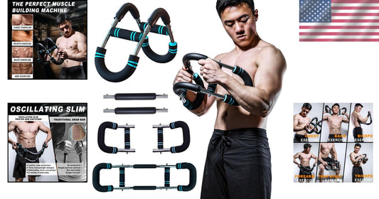 Adjustable Spring Resistance Arm Trainer - Portable Upper Body Fitness Equipment