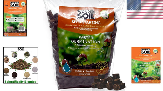 Eco-Friendly 1000 Count Organic Seed Starter Pellets | Indoor/Outdoor Planting