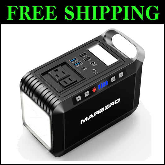 Lightweight 237Wh Mini Generator with LED Light - Perfect for Outdoor Adventures