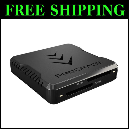 Efficient USB 3.2 Dual-Slot Card Reader for Photographers and Content Creators