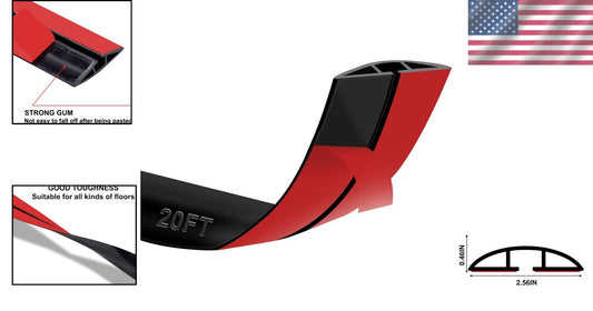 Flexible 20Ft Cable Protector with Heavy Duty Adhesive: Perfect for Any Surface