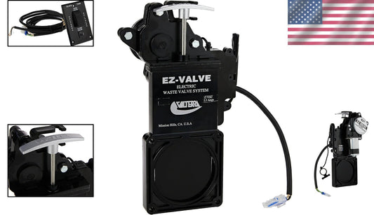 EZ Valve 3" Electric Waste Valve System - Durable & Water-Resistant Technology