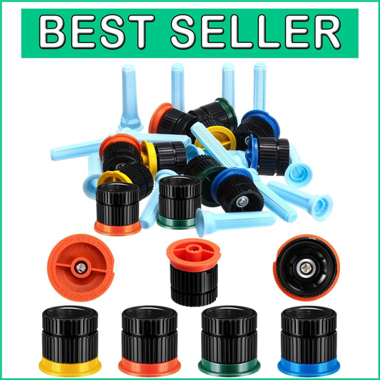Efficient 16 Pcs Garden Sprinkler Heads - Save Water with Variable Arc Nozzles
