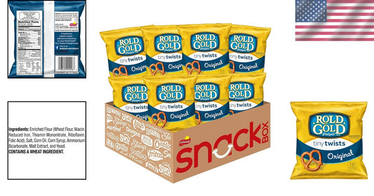 America's Favorite Pretzel Twists - 1oz Bags, 88 Count for On-the-Go Snacking