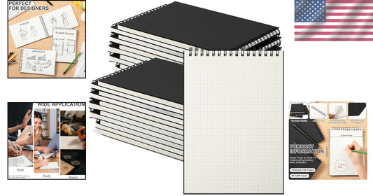 Durable Top Wirebound A5 Graph Notebooks – 140 Pages for Creative Essentials
