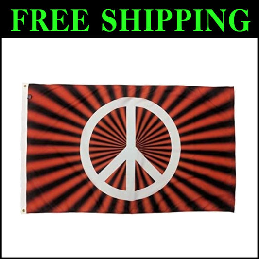 Durable 3x5 Nylon Peace Sign Flag - Vivid Color & Quality American Craftsmanship