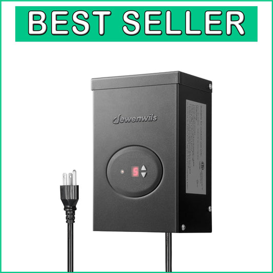 120W Weatherproof Landscape Transformer with Timer and Built-in Photocell Sensor