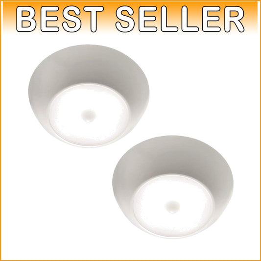 Beams MB990 300 Lumen LED Motion Sensor Ceiling Light, 2-Pack, Battery Operated
