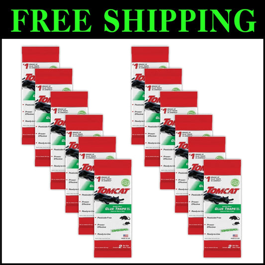 Effective Non-Toxic Glue Traps for Rats - 12 Packs with Enhanced Stickiness