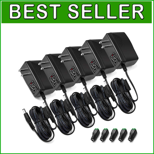 All-in-One 12V 2A AC DC Power Adapter with Screw Terminals for Easy Connectivity