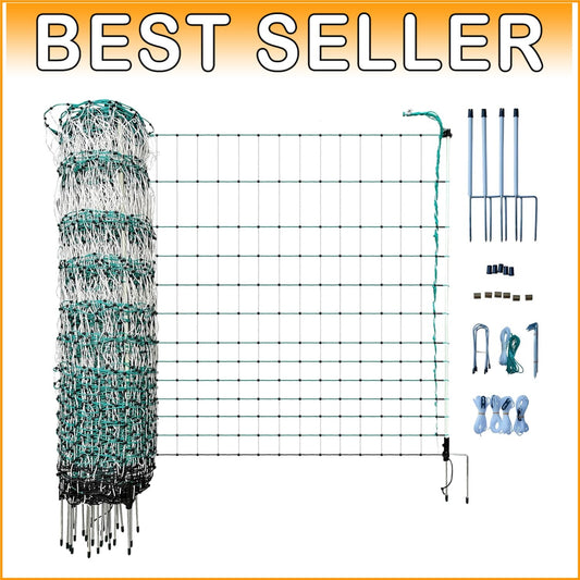 Durable Electric Poultry Enclosure - 48" Tall, 168' Strong Barrier for All Birds